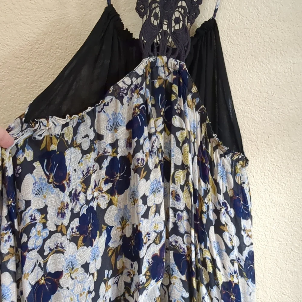 Anthropologie Lilka Lace Back Floral Dress XL - Picture 11 of 17